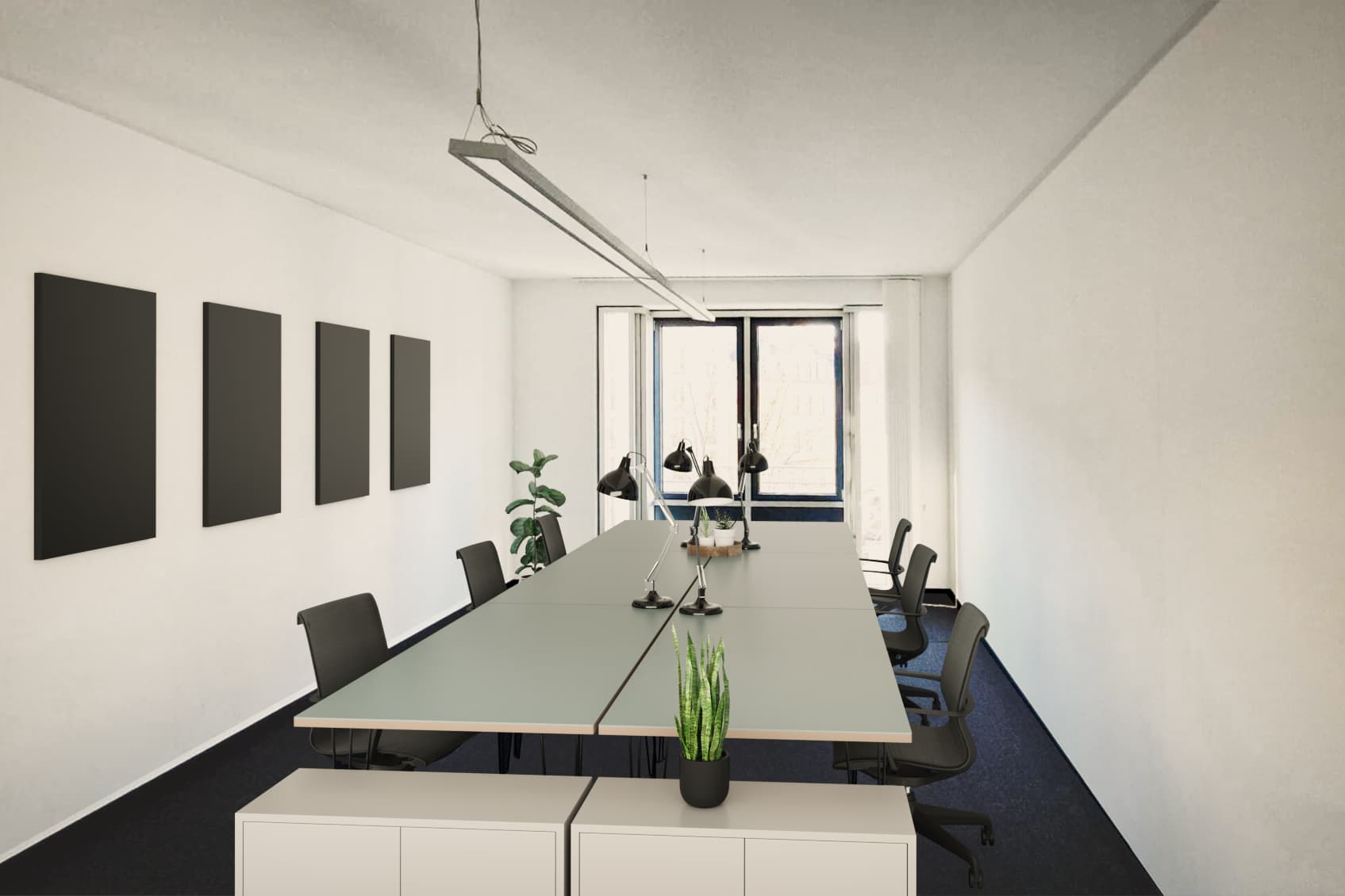 Helles Teambüro.
