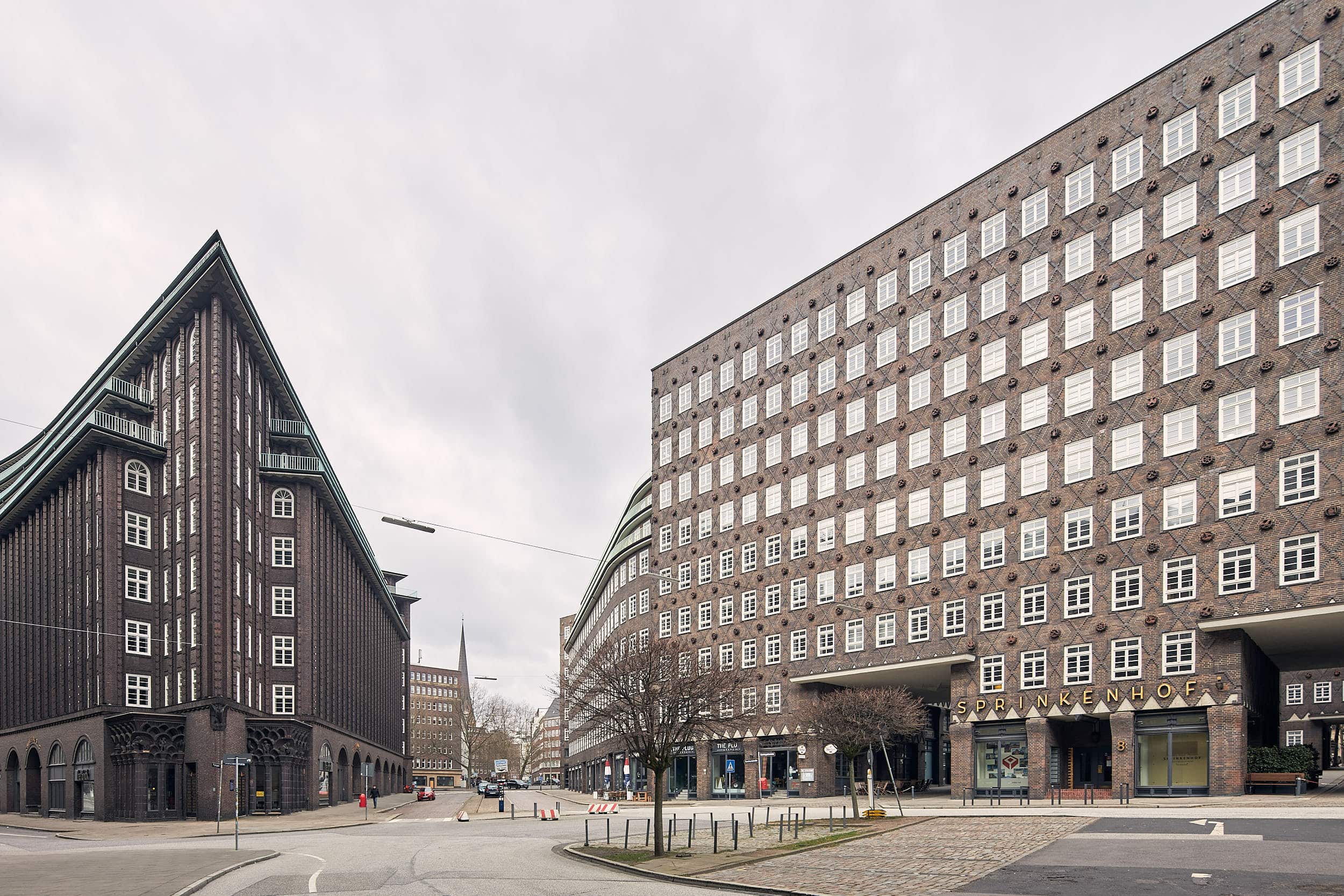 Historische Außenfassade mitten in Hamburg